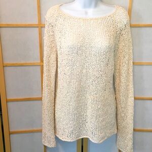 Orvis Silk Ribbon Yarn Knit Sweater